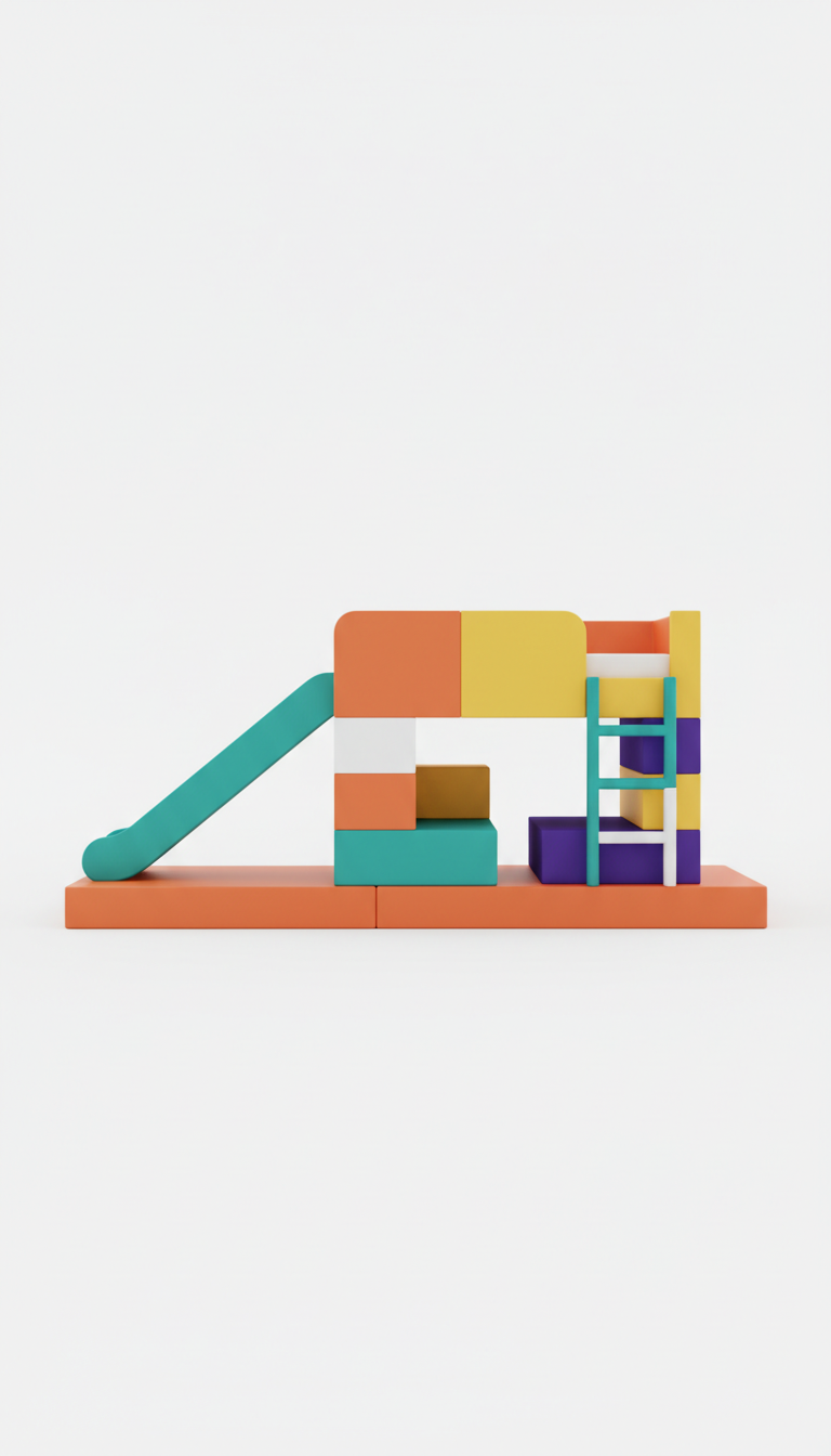 Convertible Loft Bed With Slide Attachment