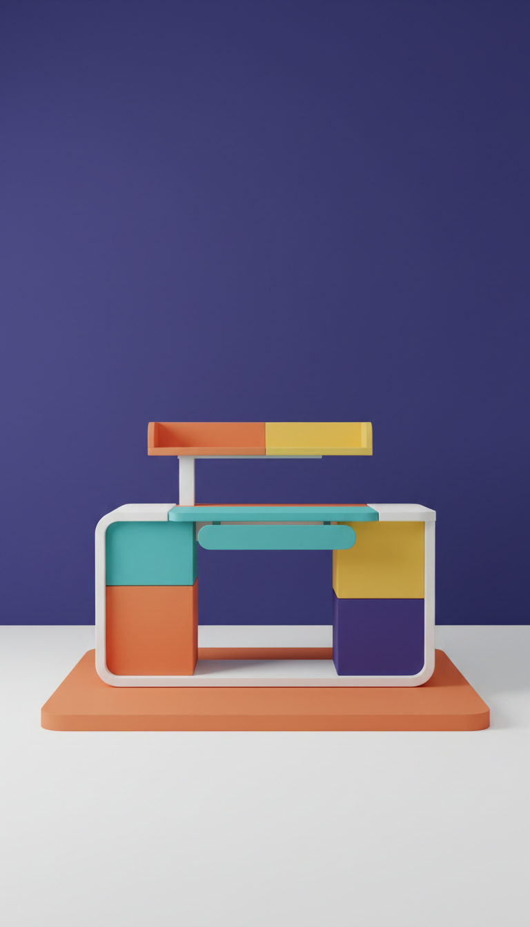 Ergonomic Kids Desk With Adjustable Height